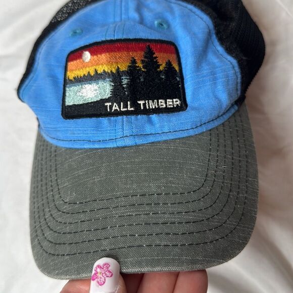 Blue 84 Tall Timber Black/Blue Mesh Trucker Cap. - Picture 2 of 7